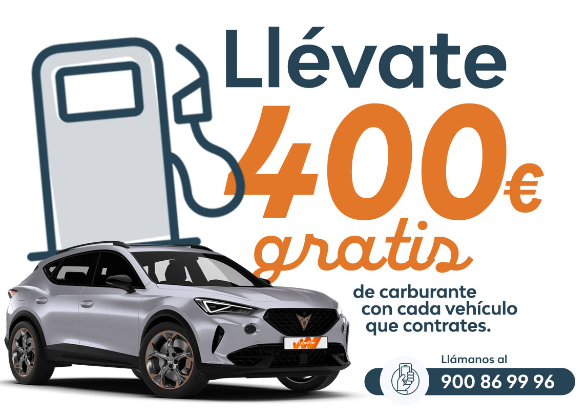 Tener 400€ en carburante gratis en cada coche se nota.